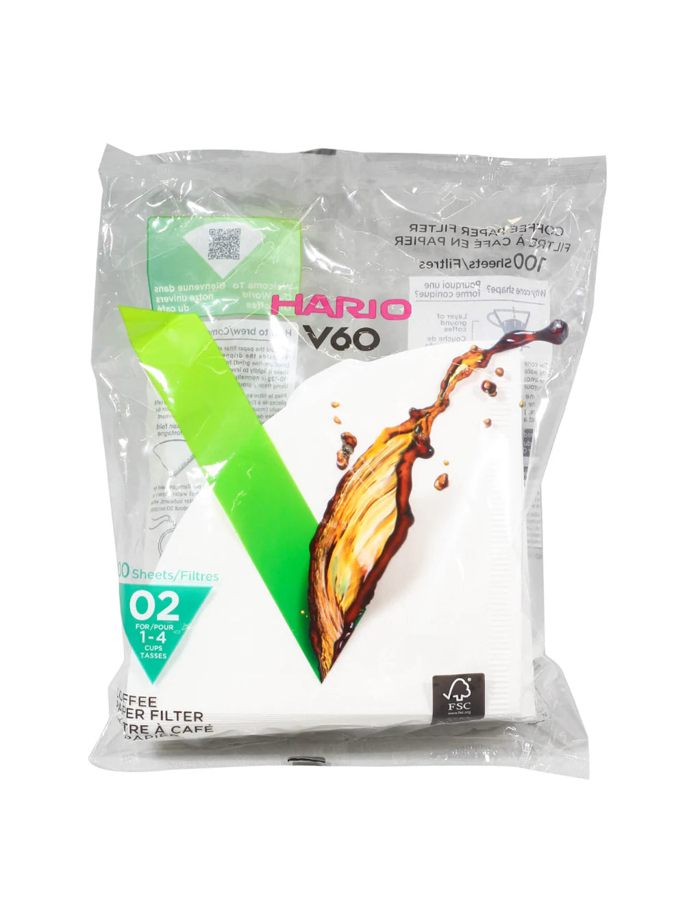 Hario V60-02 White (100 Pack)